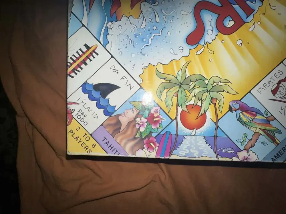 Vintage 1996 Surf N Tour Challenge Board Game